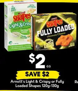 Drakes Arnott's Light & Crispy or Fully Loaded Shapes offer