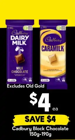 Drakes Cadbury Block Chocolate offer