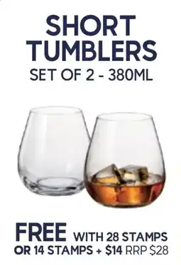 Drakes Short Tumblers offer