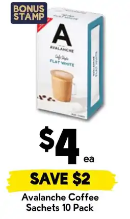 Drakes Avalanche Coffee Sachets offer