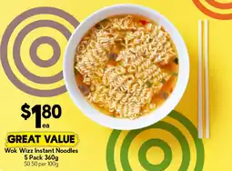 Drakes Wok Wizz Instant Noodles offer