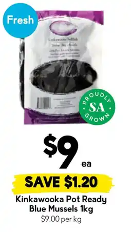 Drakes Kinkawooka Pot Ready Blue Mussels offer
