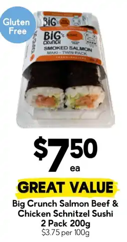 Drakes Big Crunch Smoked Salmon Maki offer