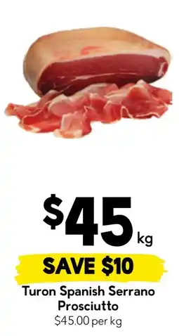Drakes Turon Spanish Serrano Prosciutto offer