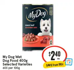 IGA My Dog Wet Dog Food offer