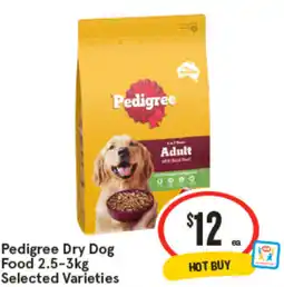 IGA Pedigree Dry Dog Food offer