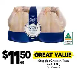 Drakes Steggles Chicken Twin offer