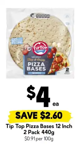 Drakes Tip Top Pizza Bases offer