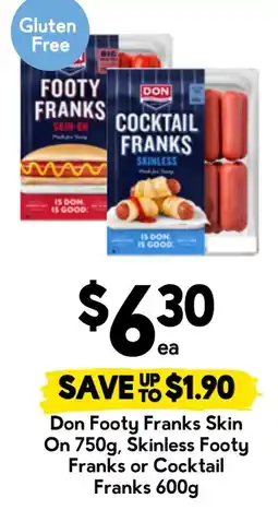 Drakes Don Footy Franks Skin On offer