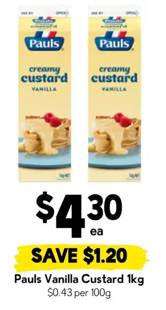 Drakes Pauls Vanilla Custard offer