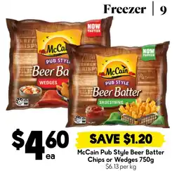 Drakes McCain Pub Style Beer Batter Chips or Wedges offer