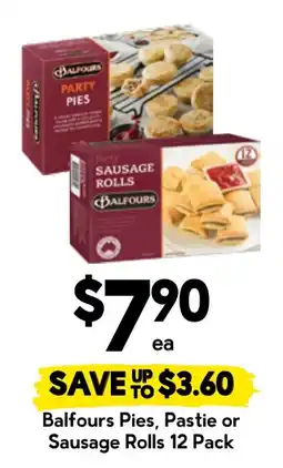 Drakes Balfours Pies, Pastie or Sausage Rolls offer