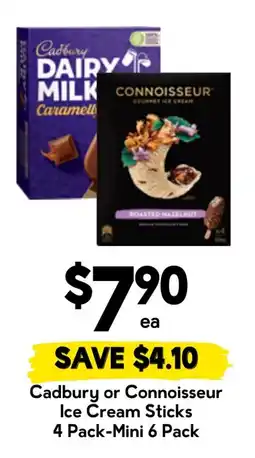 Drakes Cadbury or Connoisseur Ice Cream Sticks offer