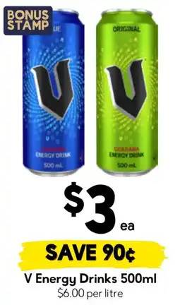 Drakes V Energy Drinks 500ml offer