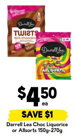 Drakes Darrell Lea Choc Liquorice or Allsorts offer