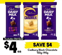 Drakes Cadbury Block Chocolate offer