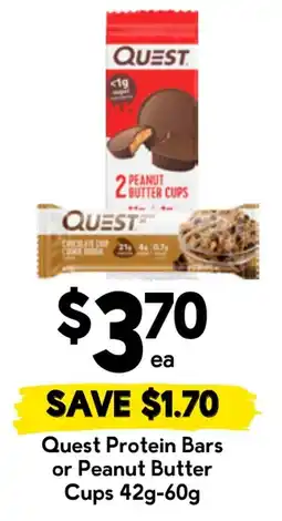 Drakes Quest Protein Bars or Peanut Butter Cups offer
