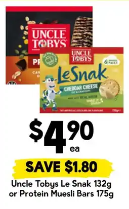 Drakes Uncle Tobys Le Snak offer