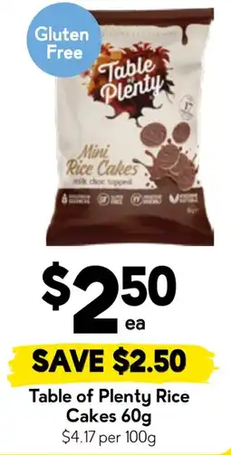 Drakes Table of Plenty Rice Cakes offer