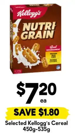 Drakes Kellogg's Nutri Grain offer