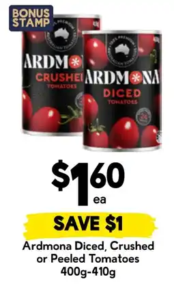 Drakes Ardmona Diced, Crushed or Peeled Tomatoes offer