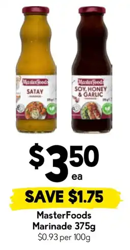 Drakes MasterFoods Marinade offer