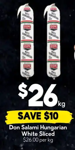 Drakes Don Salami Hungarian White Sliced offer