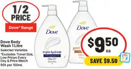 IGA Dove Body Wash offer