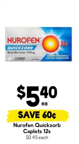 Drakes Nurofen Quickzorb Caplets offer