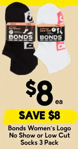 Drakes Bonds Women's Logo No Show or Low Cut Socks offer