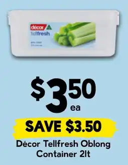 Drakes Décor Tellfresh Oblong Container offer