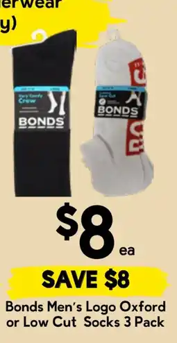 Drakes Bonds Men's Logo Oxford or Low Cut Socks offer