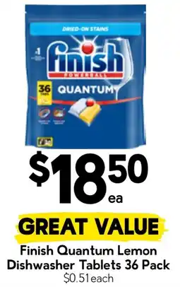 Drakes Finish Quantum Lemon Dishwasher Tablets offer