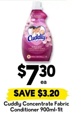 Drakes Cuddly Concentrate Fabric Conditioner offer