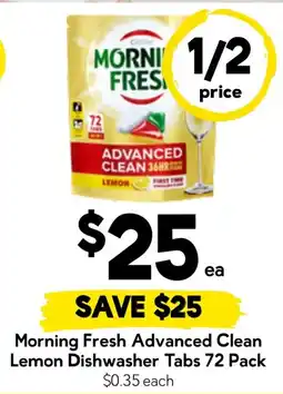 Drakes Morning Fresh Advanced Clean Lemon Dishwasher Tabs offer