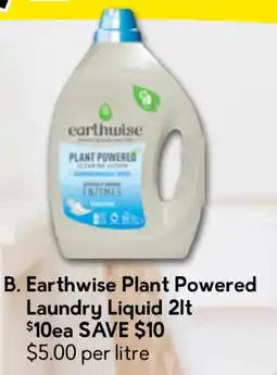 Drakes Earthwise Plant Powered Laundry Liquid offer