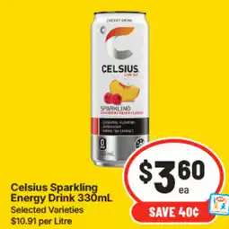 IGA Celsius Sparkling Energy Drink offer