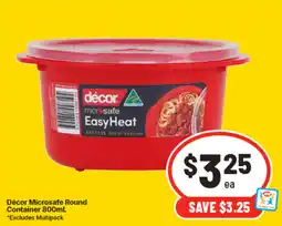 IGA Décor Microsafe Round Container offer