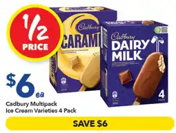 Ritchies Cadbury Ice Cream Varieties 4 Pack offer
