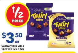 Ritchies Cadbury Bite Sized Varieties offer