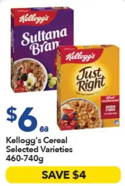 Ritchies Kellogg's Cereal Selected Varieties offer