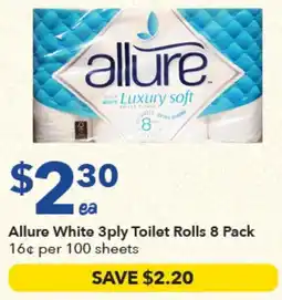 Ritchies Allure White 3ply Toilet Rolls offer
