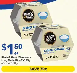 Ritchies Black & Gold Microwave Long Grain Rice offer