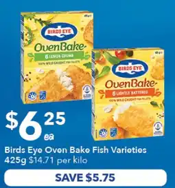 Ritchies Birds Eye Oven Bake Fish Varieties offer
