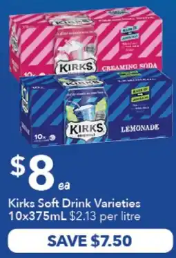 Ritchies Kirks Soft Drink Varieties offer