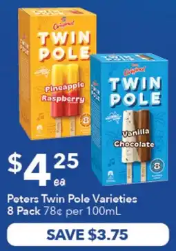 Ritchies Peters Twin Pole Varieties offer