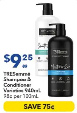 Ritchies TRESemmé Shampoo & Conditioner Varieties offer
