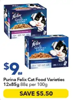 Ritchies Purina Felix Cat Food Varieties offer