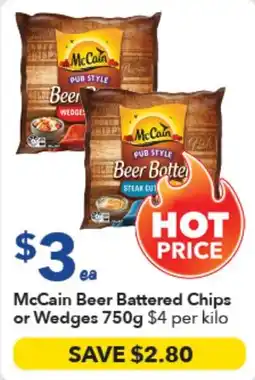 Ritchies McCain Beer Battered Chips or Wedges offer