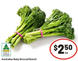 IGA Australian Baby Broccoli Bunch offer